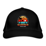 Bio-Baseballkappe -Bring on the sunshine- - Schwarz