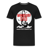 Männer Premium Bio T-Shirt - windsurf dad - Schwarz