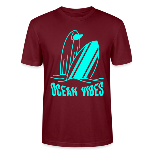 Unisex T-Shirt CRAFTER -ocean vibes- - Burgunderrot