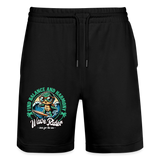 Unisex Bio Joggingshorts -wave rider- - Schwarz