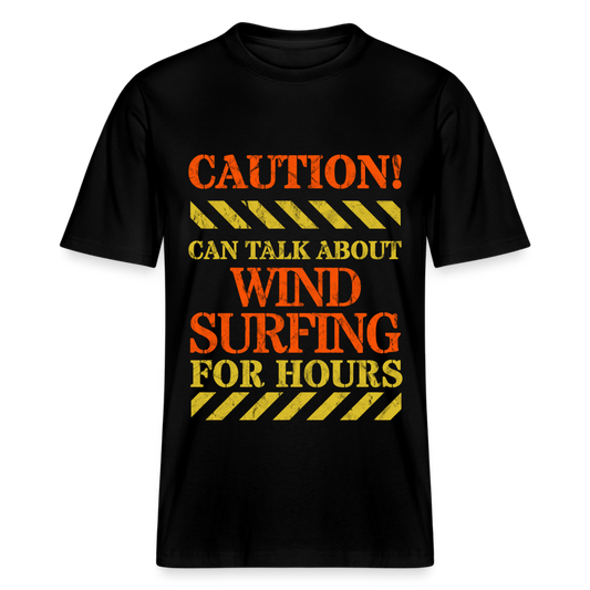 Relaxed Fit Unisex Bio-T-Shirt -caution- - Schwarz