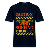 Relaxed Fit Unisex Bio-T-Shirt -caution- - Navy