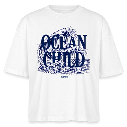 Frauen Boxy Bio-T-Shirt Nova - ocean child- - Weiß