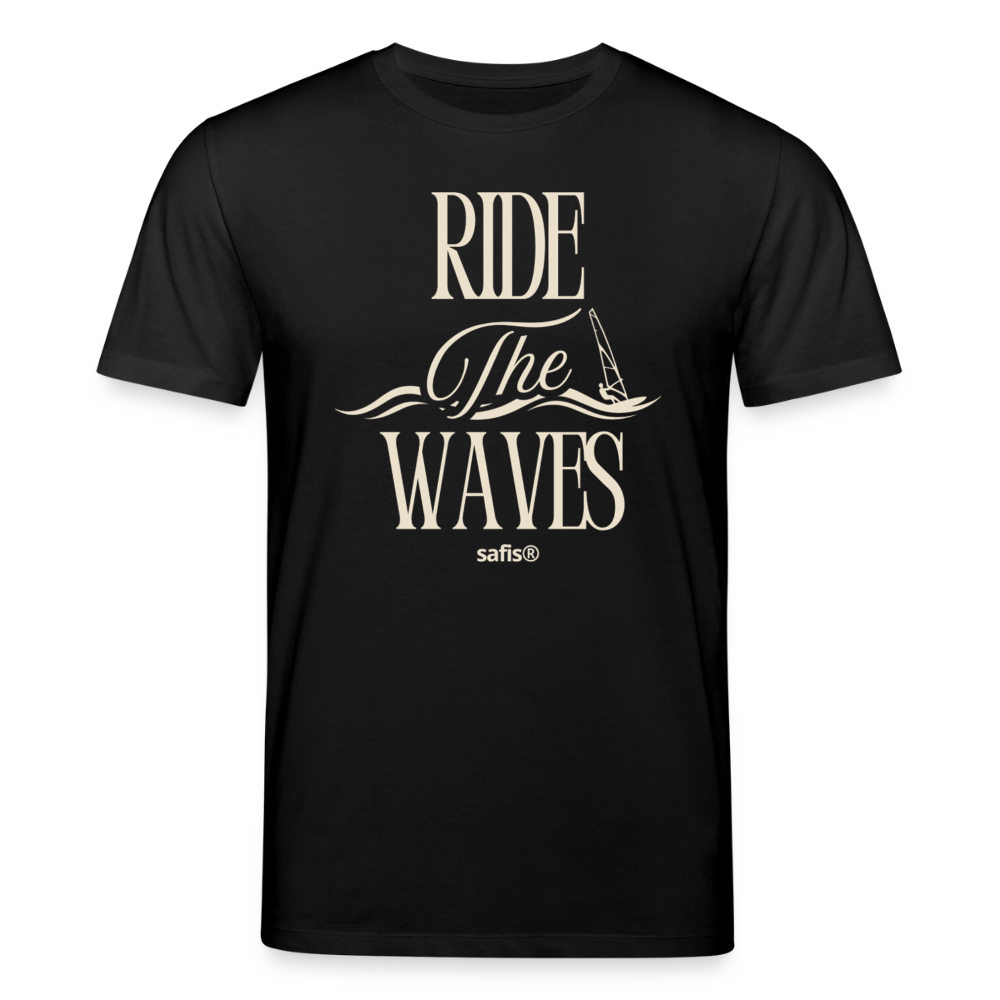 Unisex Bio-T-Shirt CREATOR -ride the waves- - Schwarz