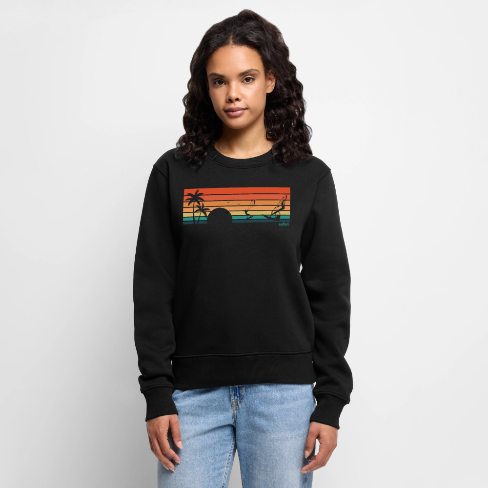 -sunset- Frauen Premium Pullover - Schwarz