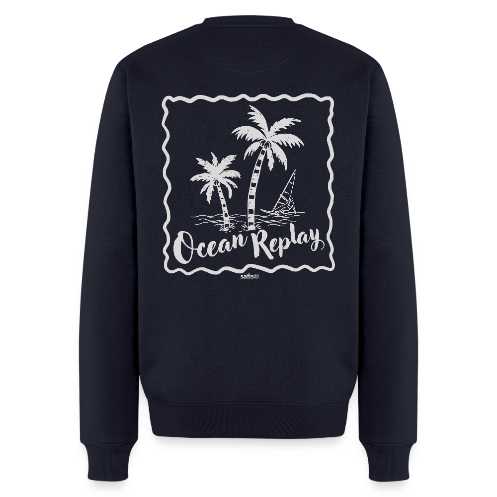 Männer Premium Pullover -ocean replay- - Navy