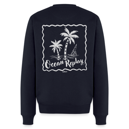 Männer Premium Pullover -ocean replay- - Navy