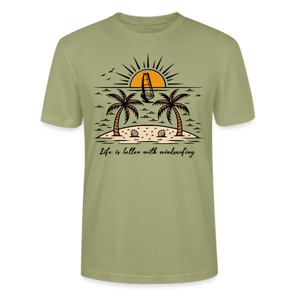 Unisex T-Shirt CRAFTER -better life- - Nebelgrün