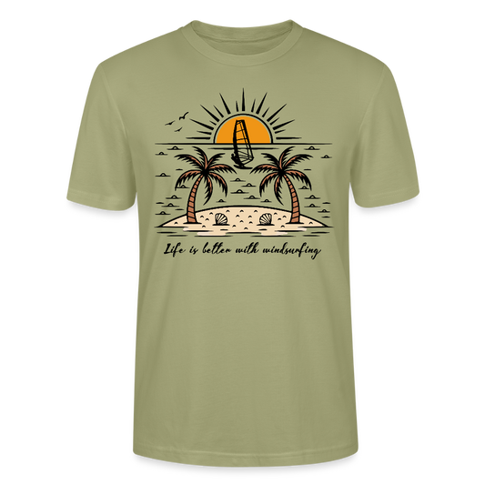 Unisex T-Shirt CRAFTER -better life- - Nebelgrün