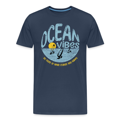 Männer Premium Bio T-Shirt -do more- - Navy