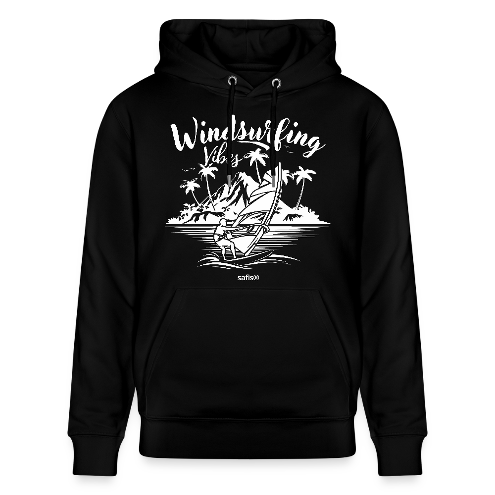Unisex Bio-Hoodie CRUISER -Windsurfing Vibes- - Schwarz