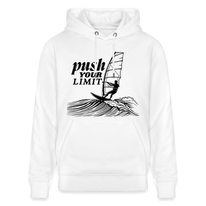 Nachhaltiger Hoodie push – Windsurf Geschenk - Weiß