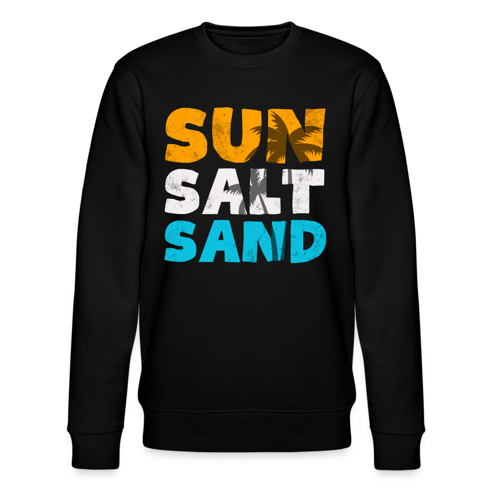 Männer Bio-Sweatshirt -sun salt sand- - Schwarz