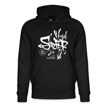 Unisex Bio-Hoodie -good vibes- - Schwarz