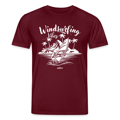 Unisex Bio-T-Shirt CREATOR -Windsurfing Vibes- - Burgunderrot