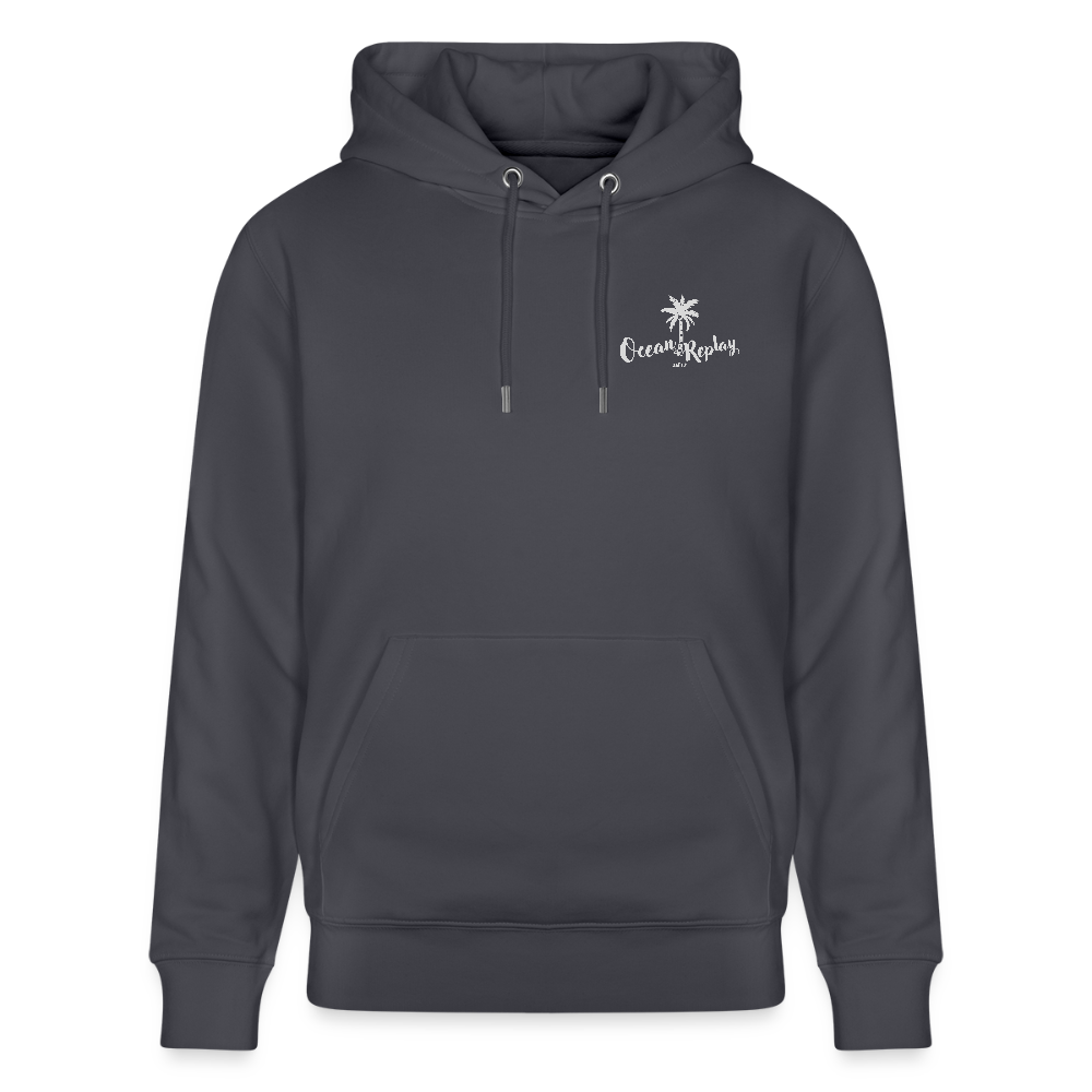 Unisex Bio-Hoodie CRUISER -ocean replay- - Indigoblau