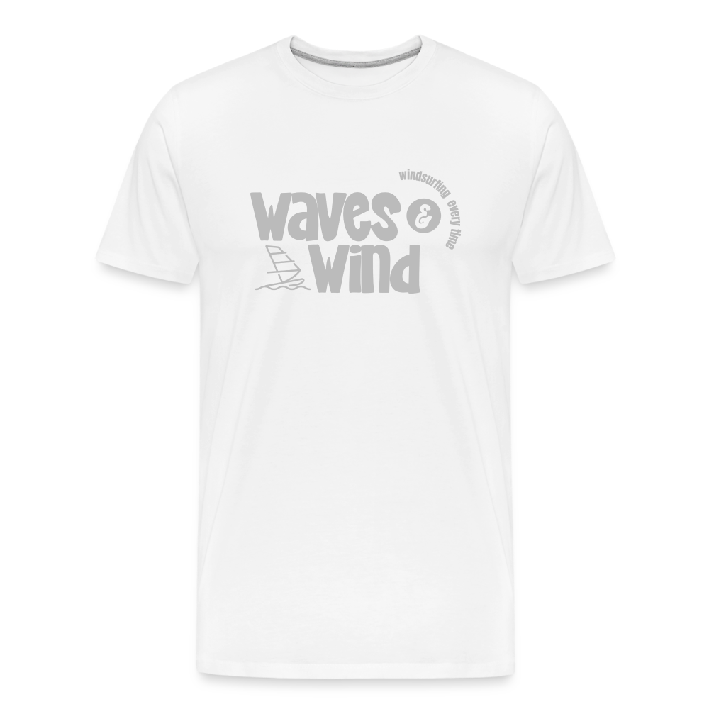 Männer Premium Bio T-Shirt -waves & wind- - Weiß