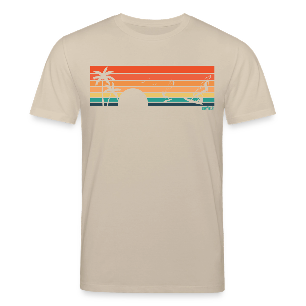 safis® | Nachhaltige Windsurf-Kleidung -sunset- Unisex Bio-T-Shirt CREATOR - Beige