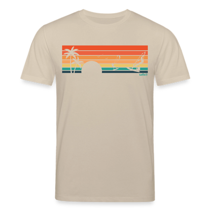 safis® | Nachhaltige Windsurf-Kleidung -sunset- Unisex Bio-T-Shirt CREATOR - Beige