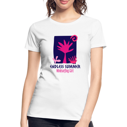 Frauen Premium Bio T-Shirt -endless summer- - Weiß