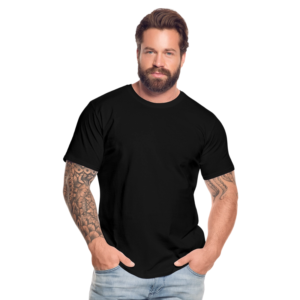 Männer Premium Bio T-Shirt -showtime- - Schwarz