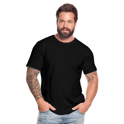Männer Premium Bio T-Shirt -showtime- - Schwarz