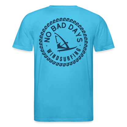 safis Windsurf Shirt - Unisex Bio-T-Shirt CREATOR -no bad days- - Aquablau