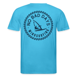 safis Windsurf Shirt - Unisex Bio-T-Shirt CREATOR -no bad days- - Aquablau