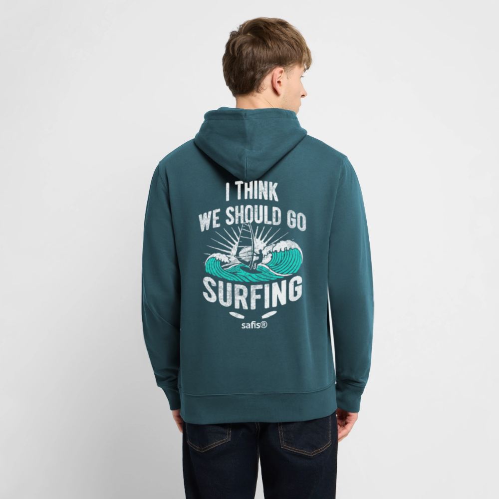 Unisex Bio-Hoodie CRUISER -surfin- - Dunkles Petrol