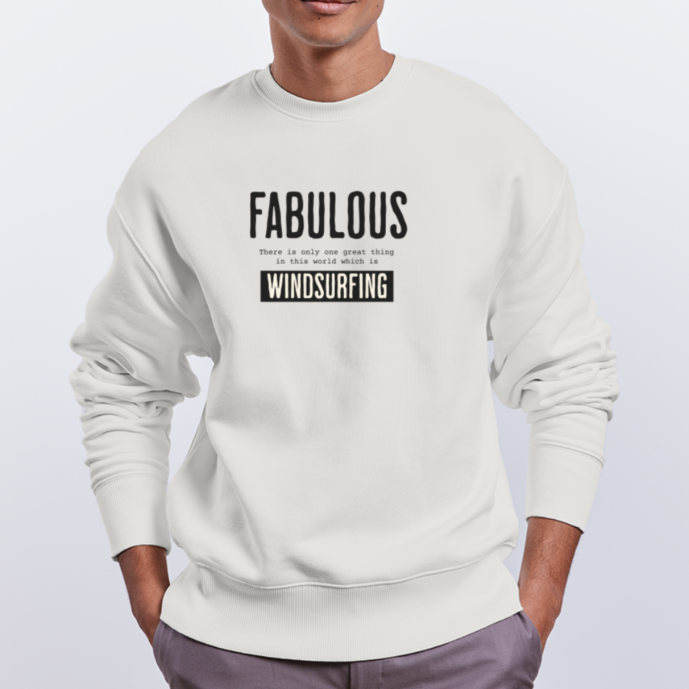 Unisex Oversize Bio Pullover -fabulous- - OFF WHITE