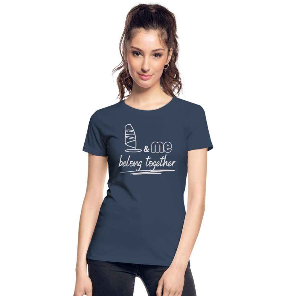 Frauen Premium Bio T-Shirt -belong together- - Navy