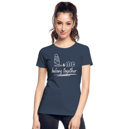 Frauen Premium Bio T-Shirt -belong together- - Navy