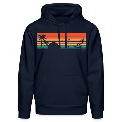 safis® Nachhaltige Windsurf-Kleidung, Surf-Hoodie-sunset-Unisex Bio-Hoodie DRUMMER - French Navy