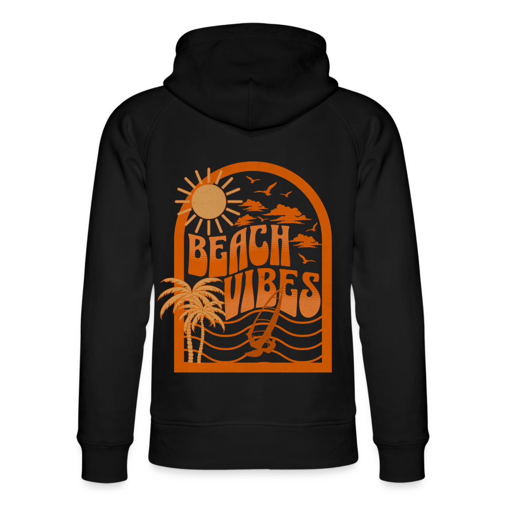 Unisex Bio-Hoodie -beach- - Schwarz