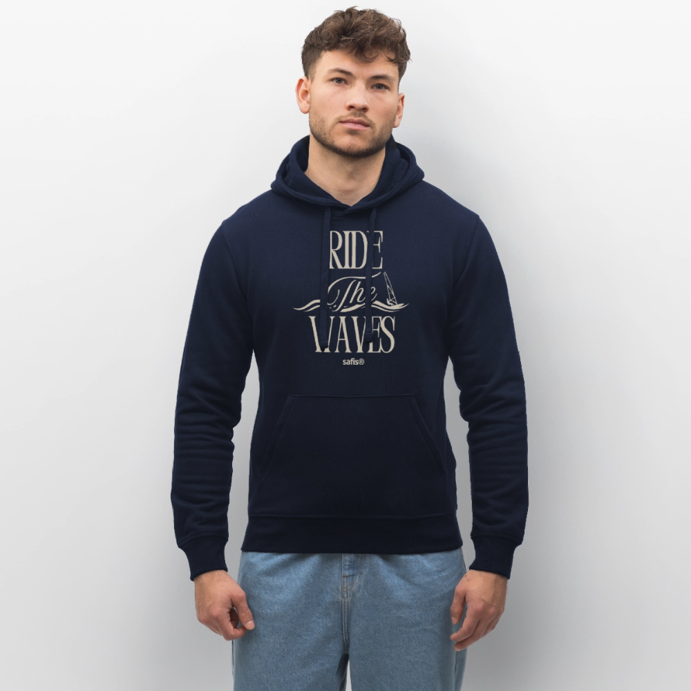 Unisex Bio-Hoodie DRUMMER -ride the waves- - French Navy