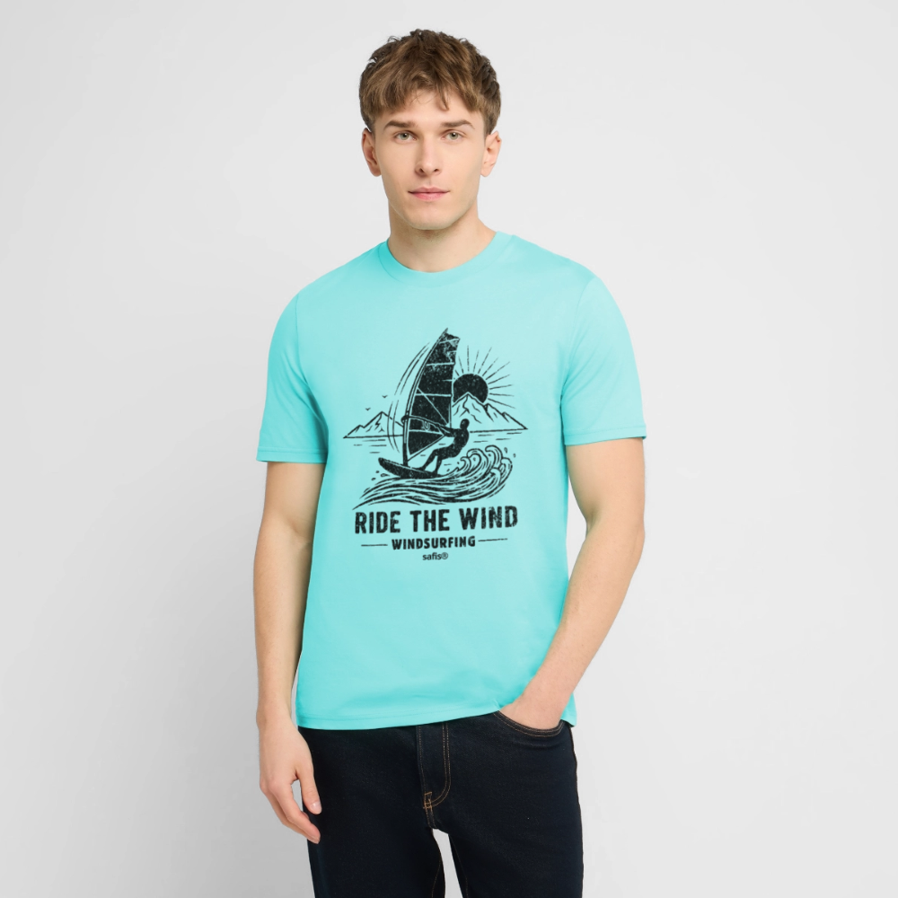Unisex Bio-T-Shirt CREATOR -ride the wind- - Poolblau