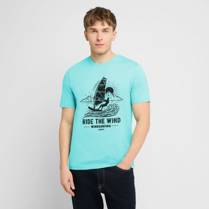Unisex Bio-T-Shirt CREATOR -ride the wind- - Poolblau