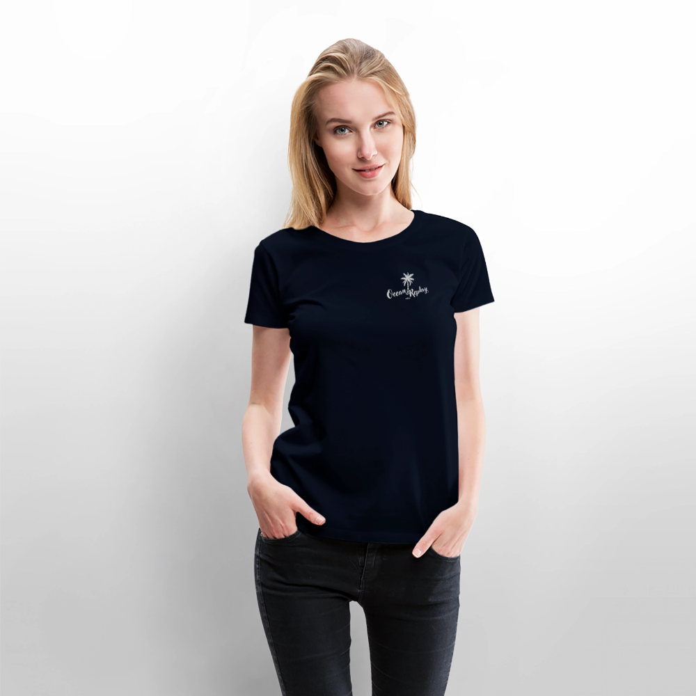Frauen Premium T-Shirt -ocean replay- - Navy
