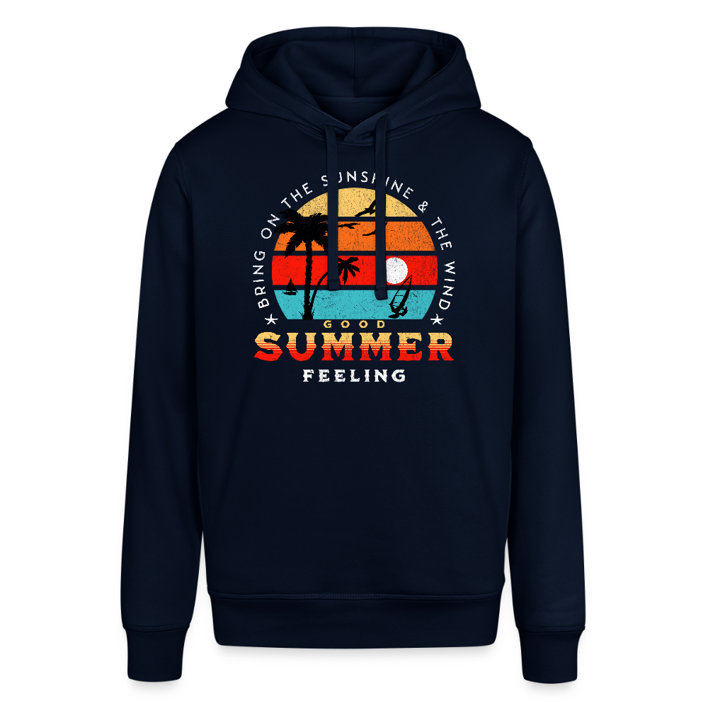 Unisex Bio-Hoodie -Bring on the sunshine- - Navy