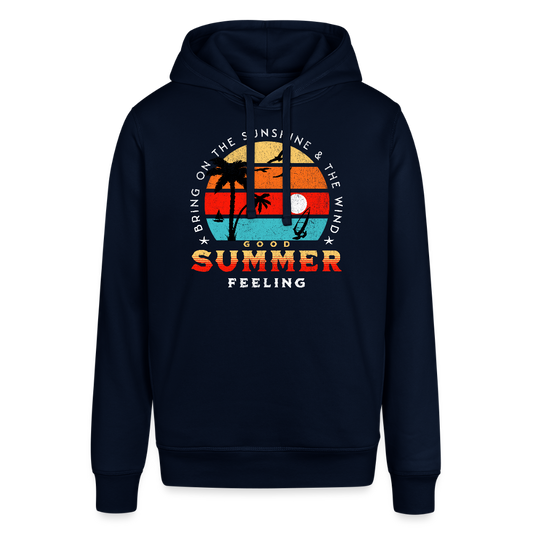 Unisex Bio-Hoodie -Bring on the sunshine- - Navy