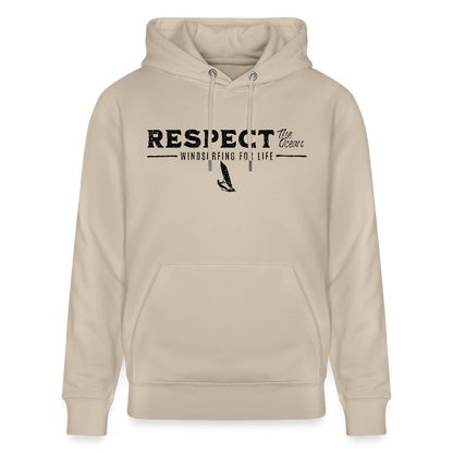 Unisex Bio-Hoodie CRUISER -respect- - Beige