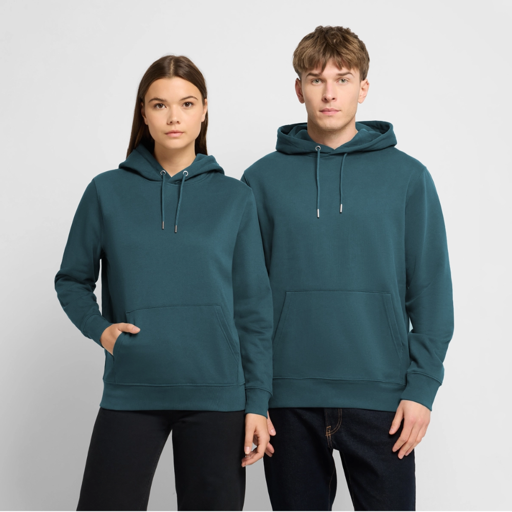 Unisex Bio-Hoodie CRUISER -salt water soul- - Dunkles Petrol
