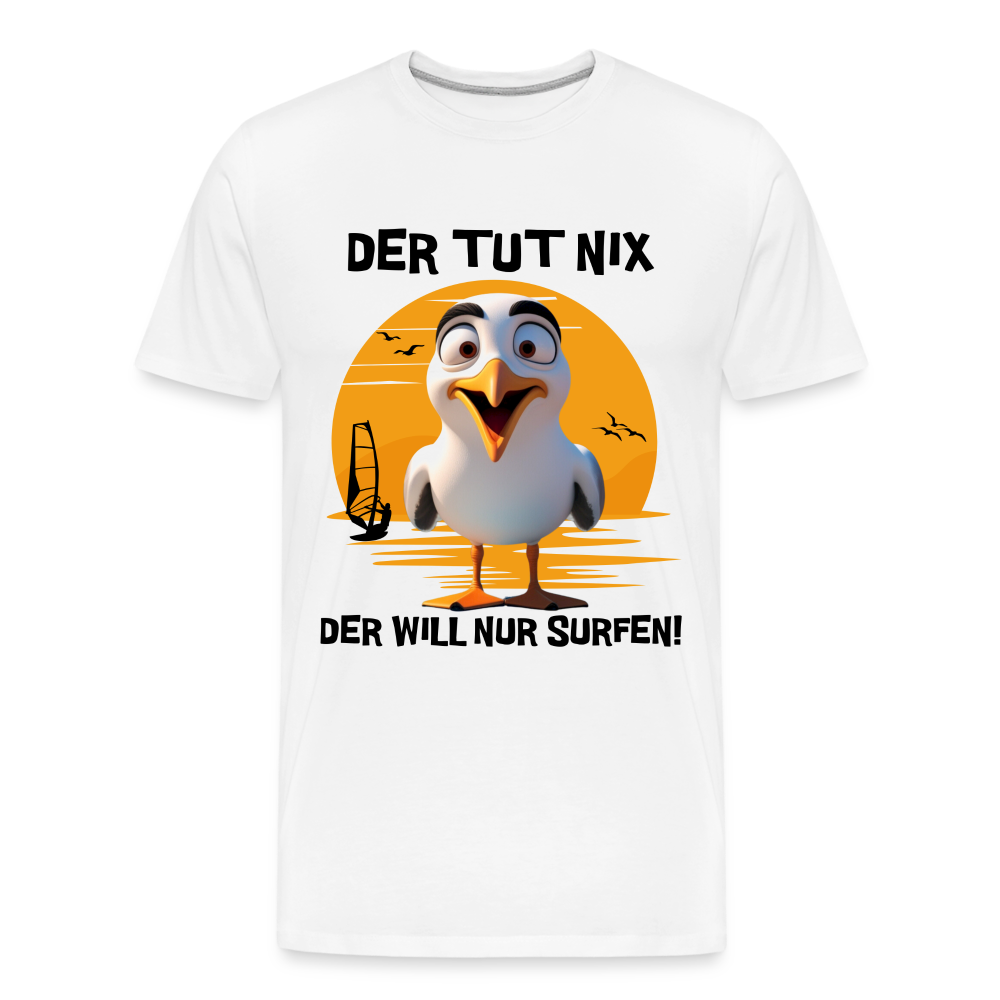 Männer Premium Bio T-Shirt -der tut nix- - Weiß