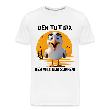 Männer Premium Bio T-Shirt -der tut nix- - Weiß