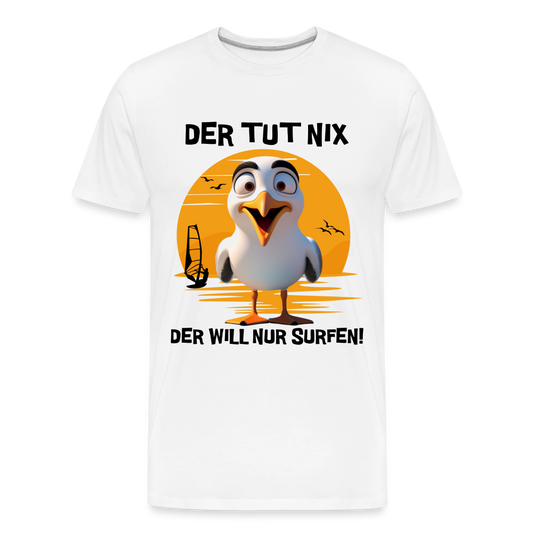 Männer Premium Bio T-Shirt -der tut nix- - Weiß