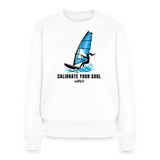 Windsurf Frauen Premium Pullover -calibrate your soul- - Weiß von safis