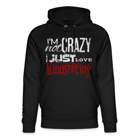 Unisex Bio-Hoodie -crazy- - Schwarz