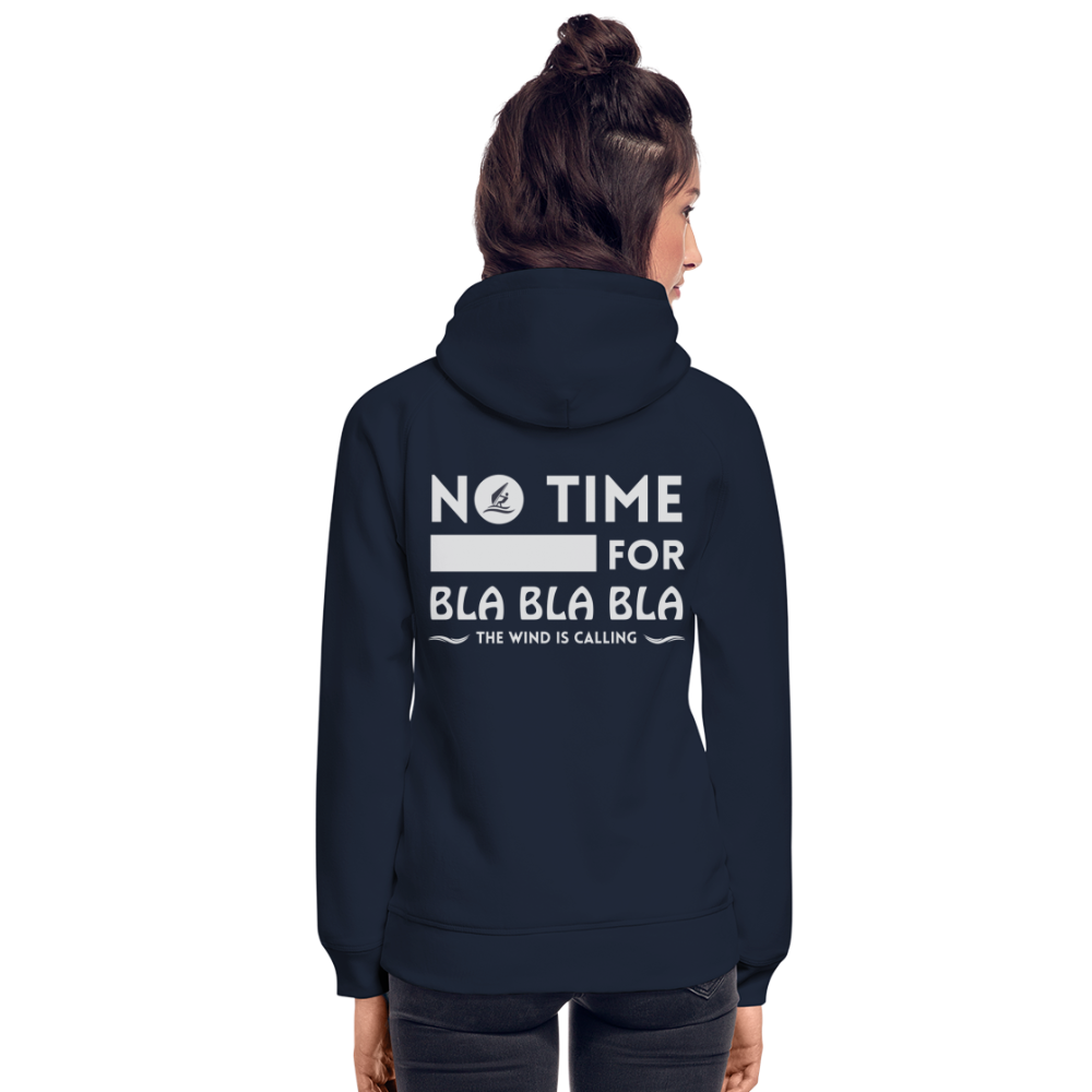 Unisex Bio-Hoodie -bla bla bla- - Navy