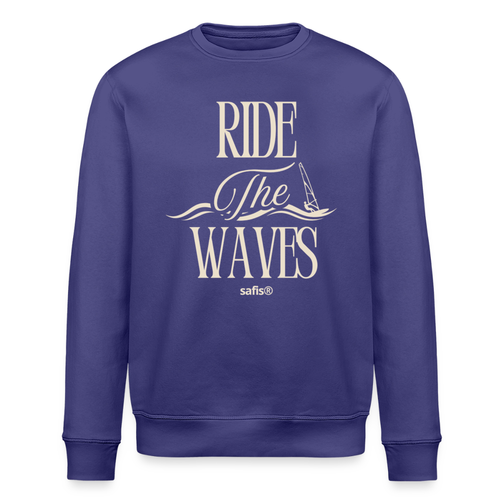 Unisex Bio-Sweatshirt ROLLER -ride the waves- - Dämmerung