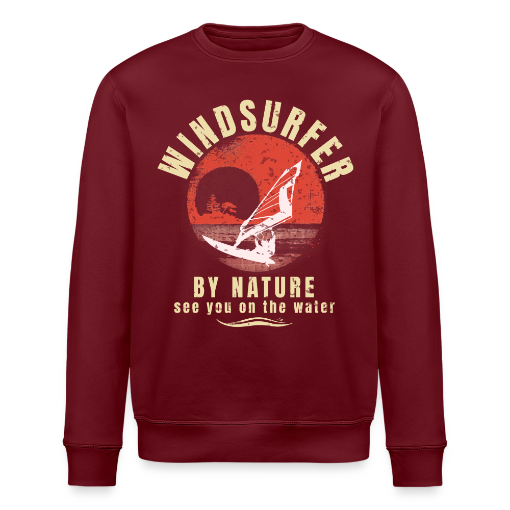 Unisex Bio-Sweatshirt -by nature- - Burgunderrot